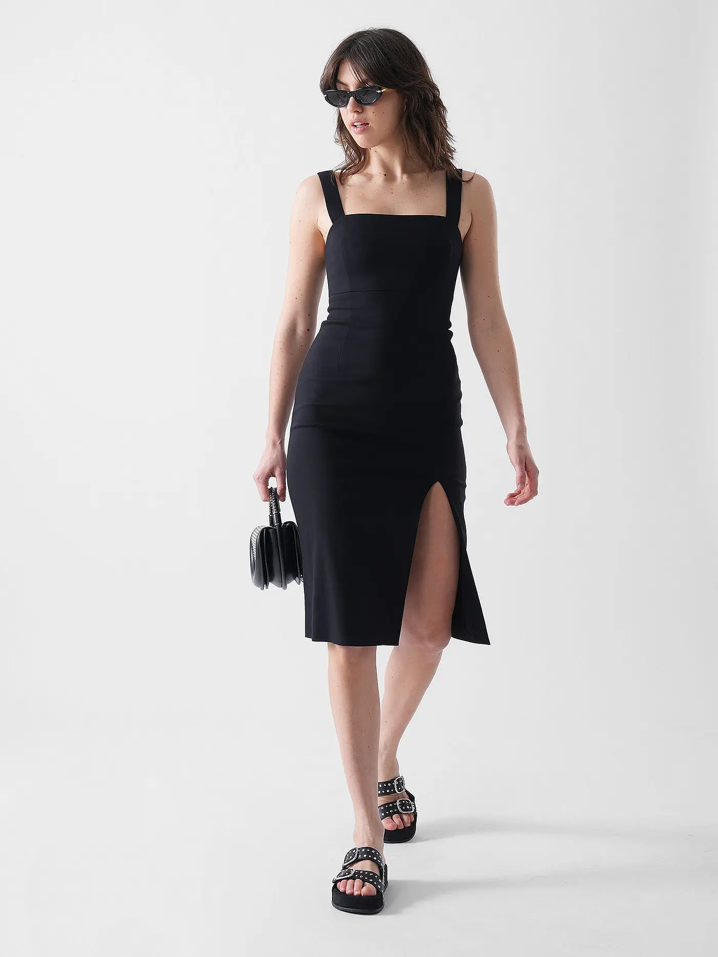 HUGO | Midikleid KUBRINA  | schwarz