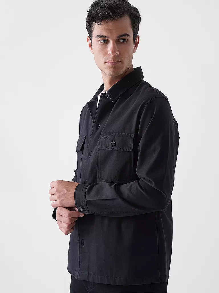 HUGO | Overshirt EPOLDO | schwarz