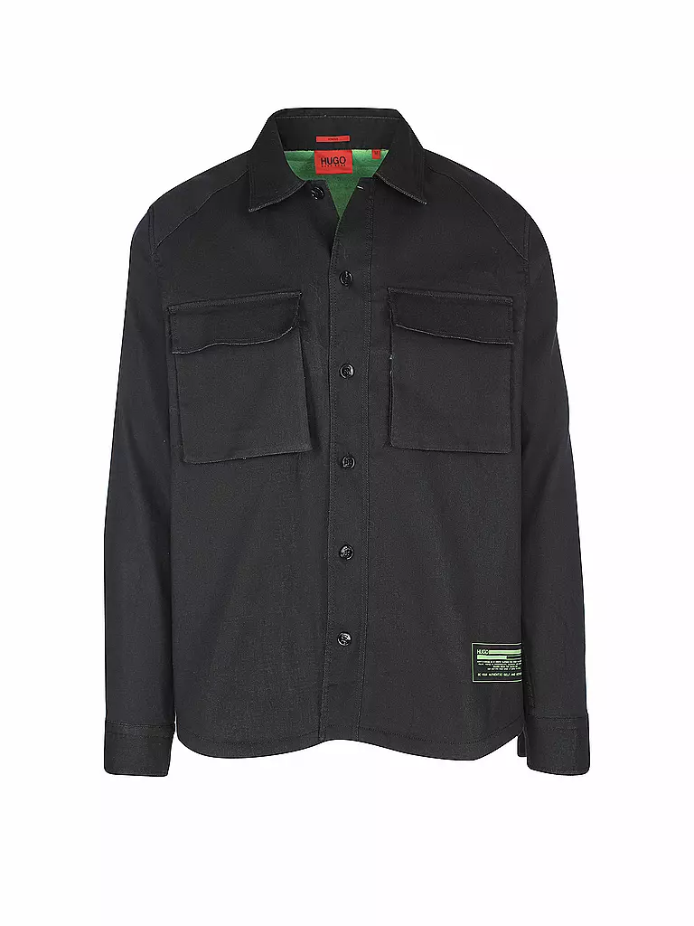 HUGO | Overshirt | schwarz