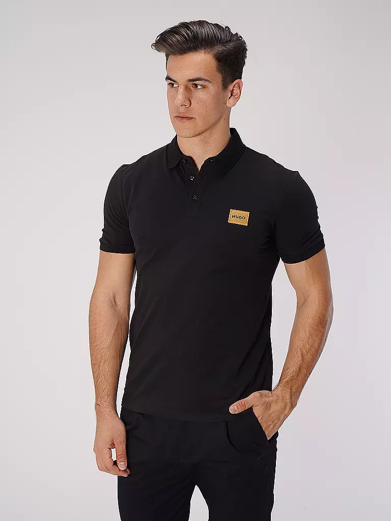 HUGO | Poloshirt DERESO | schwarz