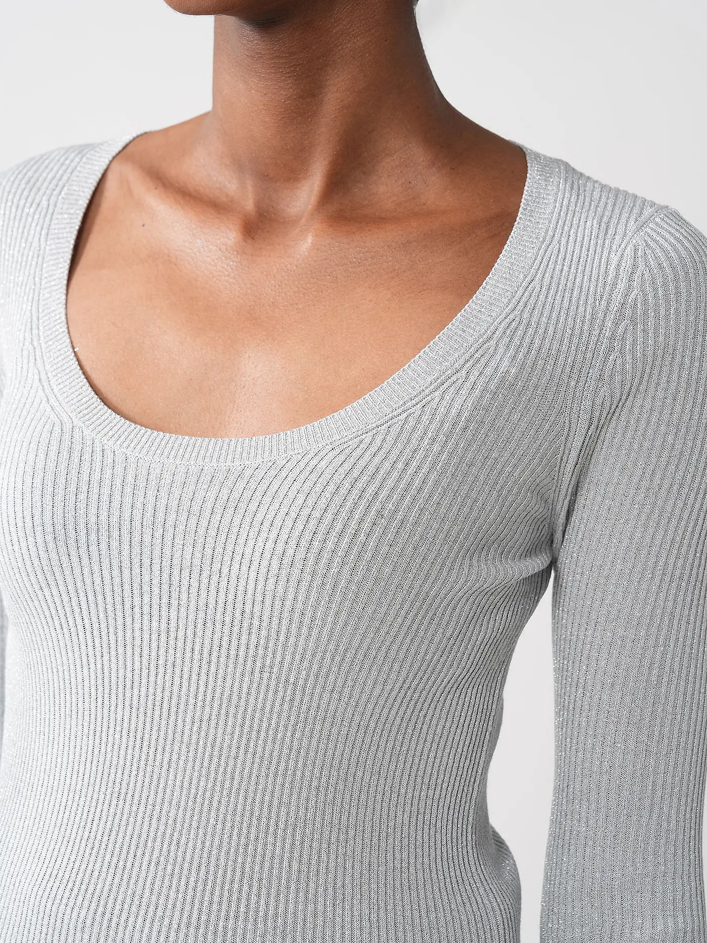 HUGO | Pullover SUNESSYA | silber