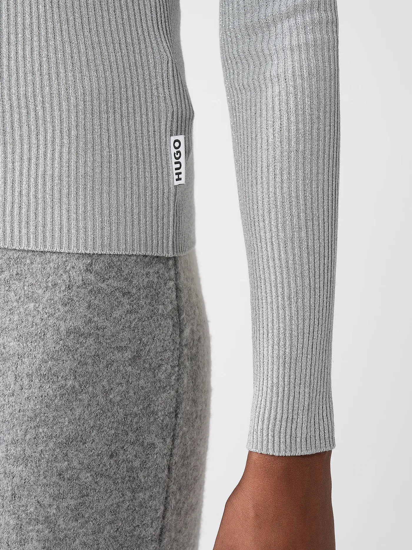 HUGO | Pullover SUNESSYA | silber