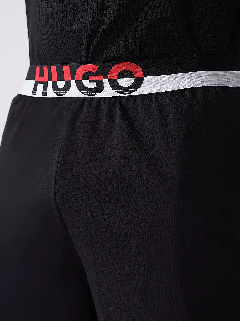 HUGO | Pyjamahose - Shorts AMSTERDAM | schwarz