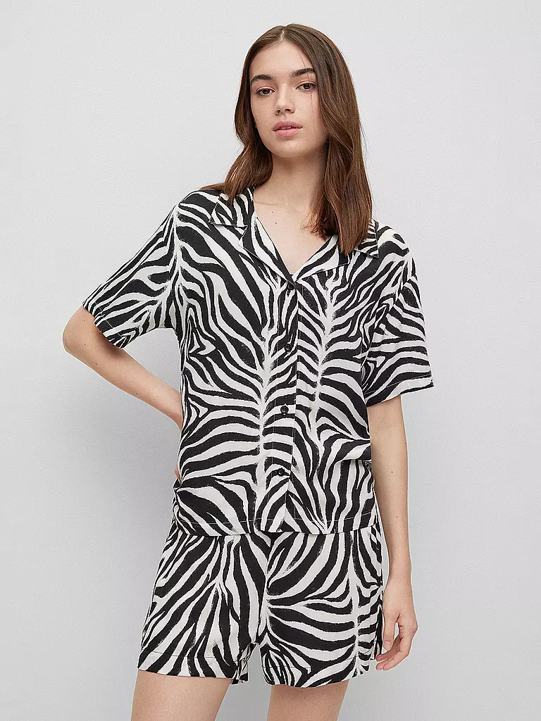 HUGO | Pyjamashirt | schwarz