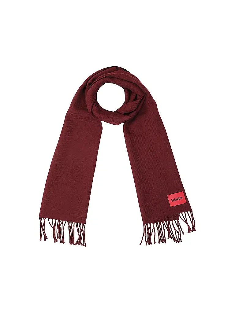 HUGO | Schal JUSTER | Dunkelrot