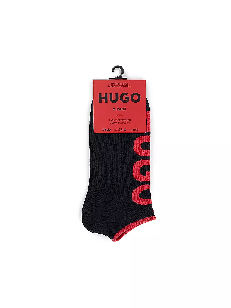 HUGO | Socken 2er Pkg black | schwarz