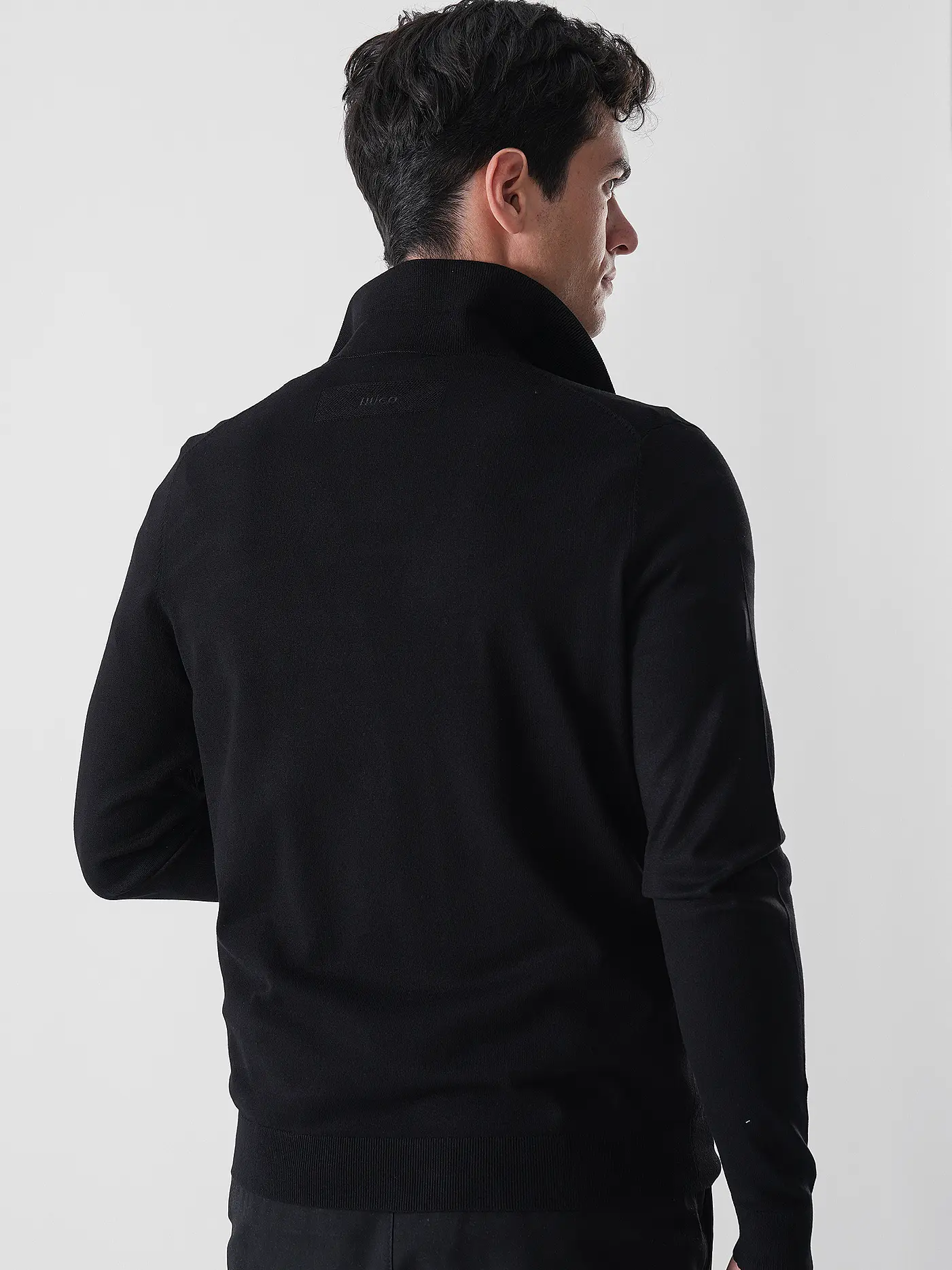 HUGO | Strickjacke SAN JEAN | schwarz