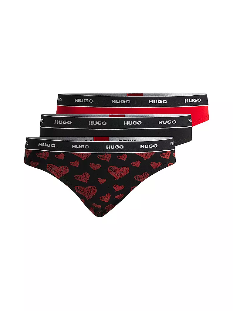 HUGO | String 3er Pkg. open miscellaneous | schwarz