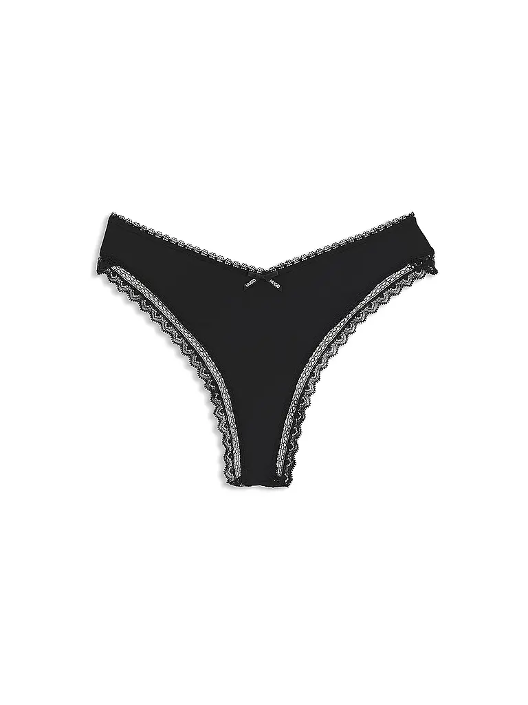 HUGO | String UNIQUE black | Schwarz