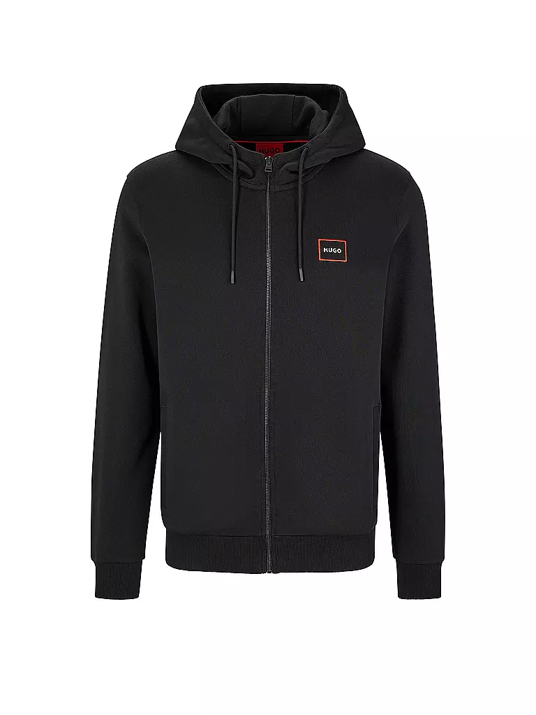 HUGO | Sweat-Jacke DORNEOL | schwarz