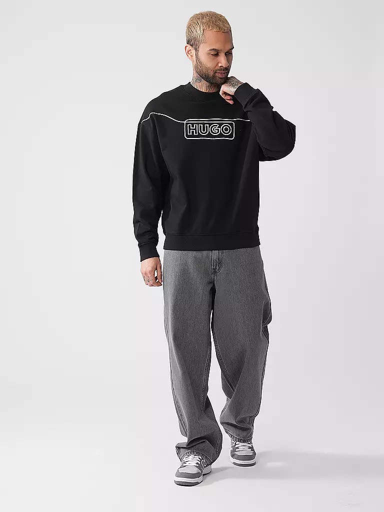 HUGO | Sweater NOIDERYOS | schwarz