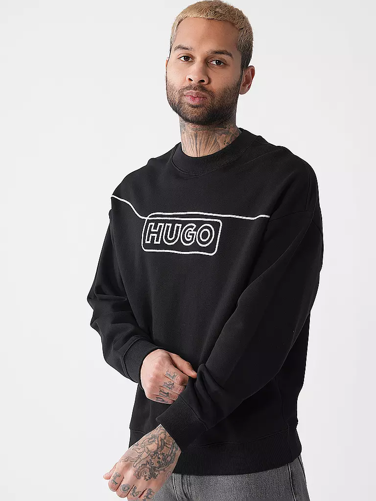 HUGO | Sweater NOIDERYOS | schwarz