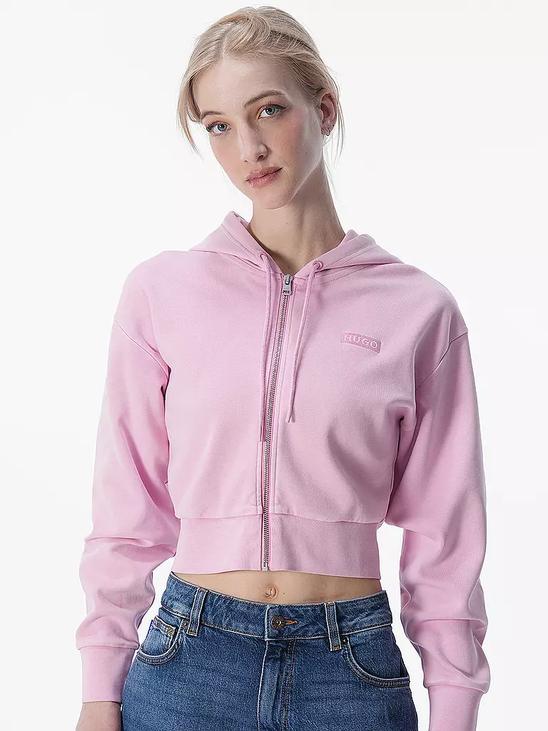 HUGO | Sweatjacke DANETI | rosa