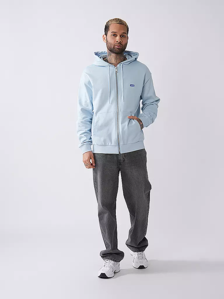 HUGO | Sweatjacke NADARASI | hellblau