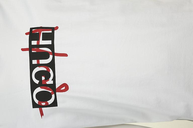 HUGO | T-Shirt "Dicagolino201" | weiß