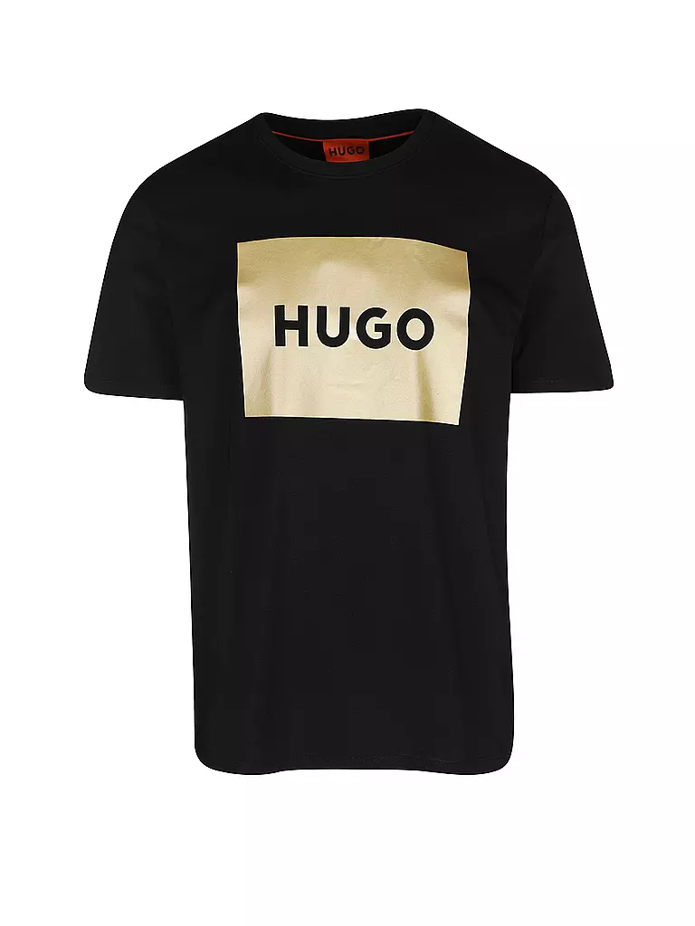 HUGO | T-Shirt  DULIVE GOLD | schwarz