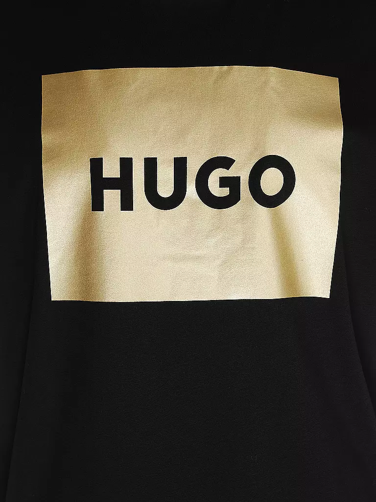 HUGO | T-Shirt  DULIVE GOLD | schwarz