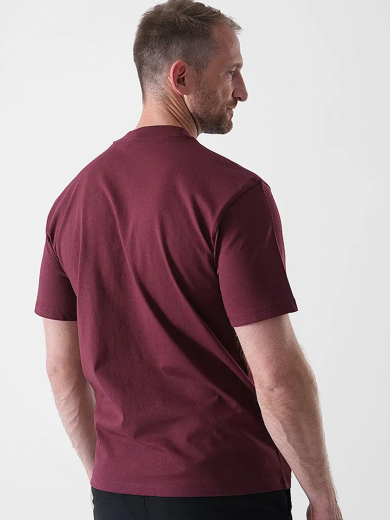 HUGO | T-Shirt  | dunkelrot