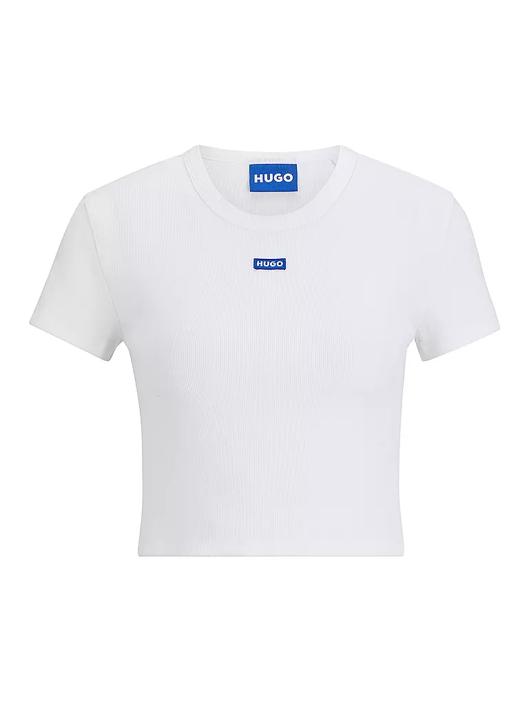 HUGO | T-Shirt Cropped Fit | weiss