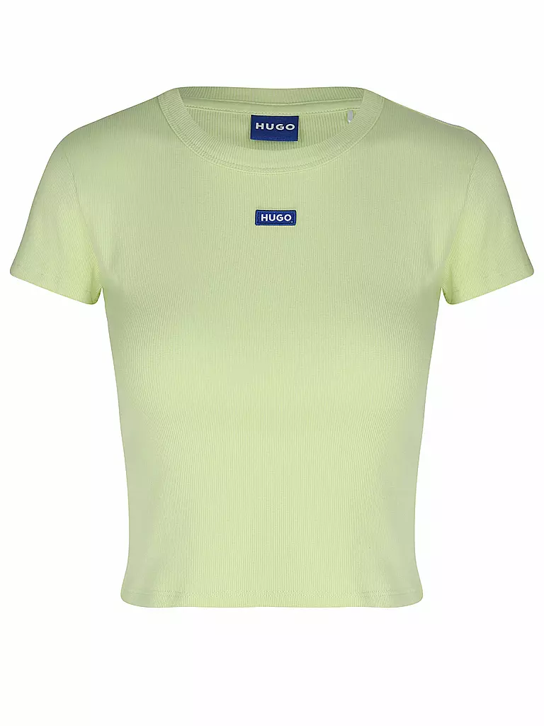 HUGO | T-Shirt Cropped Fit | hellgrün