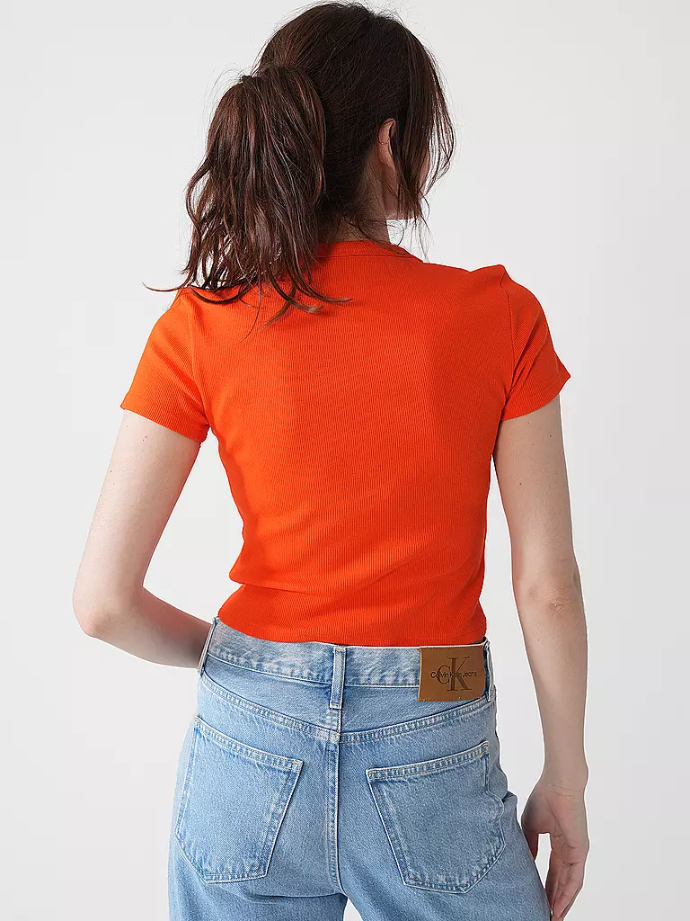 HUGO | T-Shirt Cropped Fit | orange