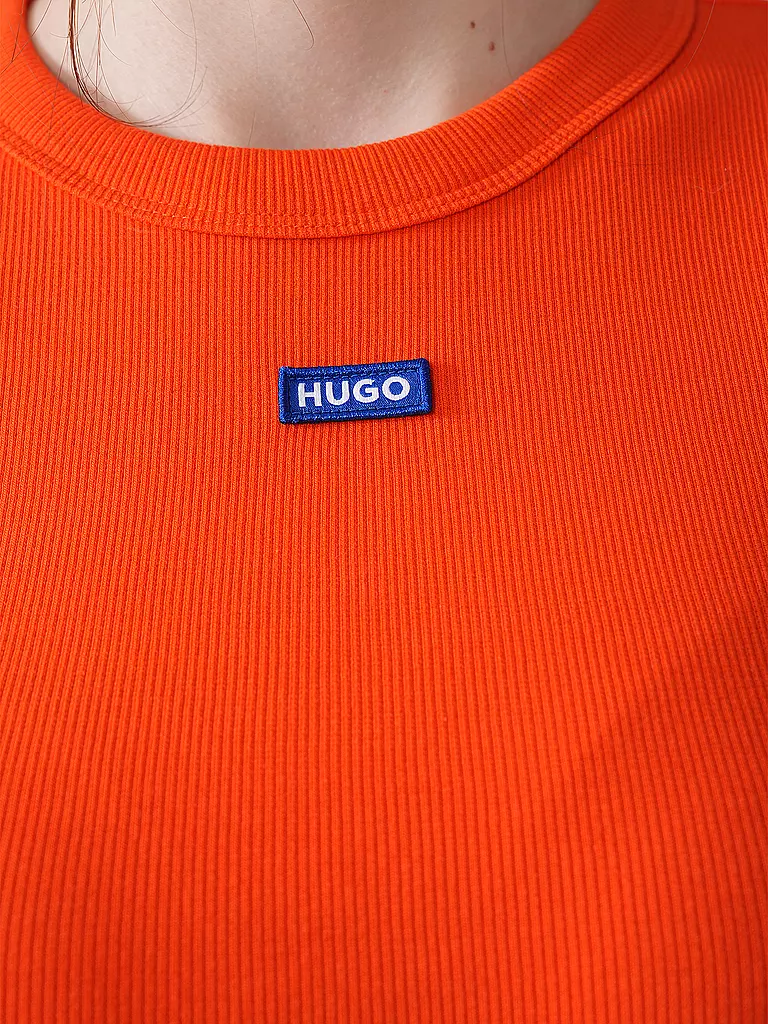 HUGO | T-Shirt Cropped Fit | orange