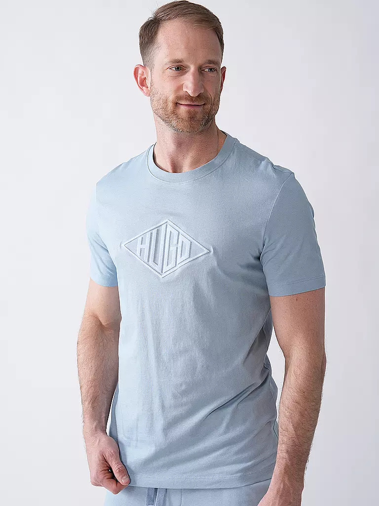 HUGO | T-Shirt DALENDI | hellblau