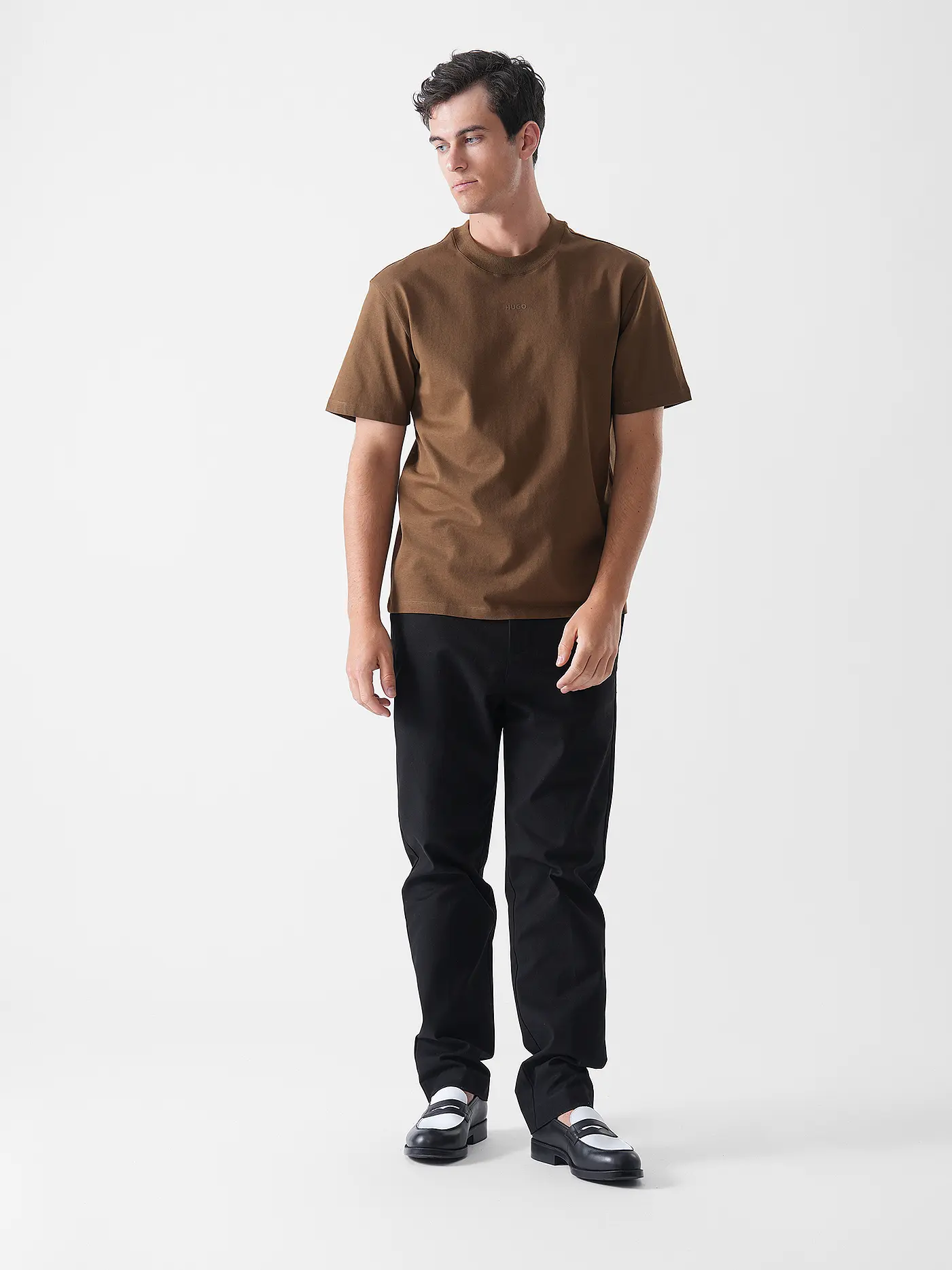 HUGO | T-Shirt DAPOLINO | braun