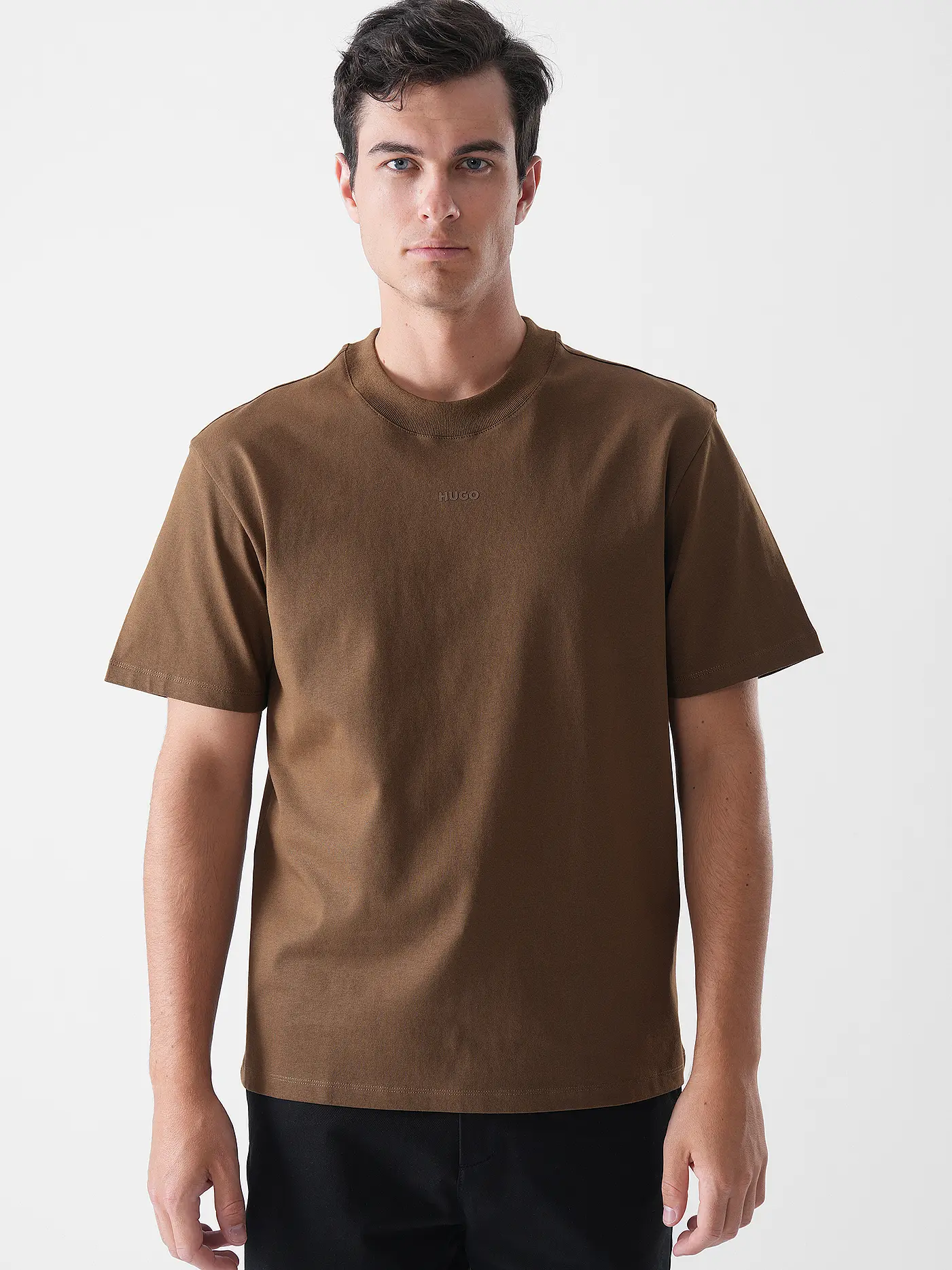 HUGO | T-Shirt DAPOLINO | braun