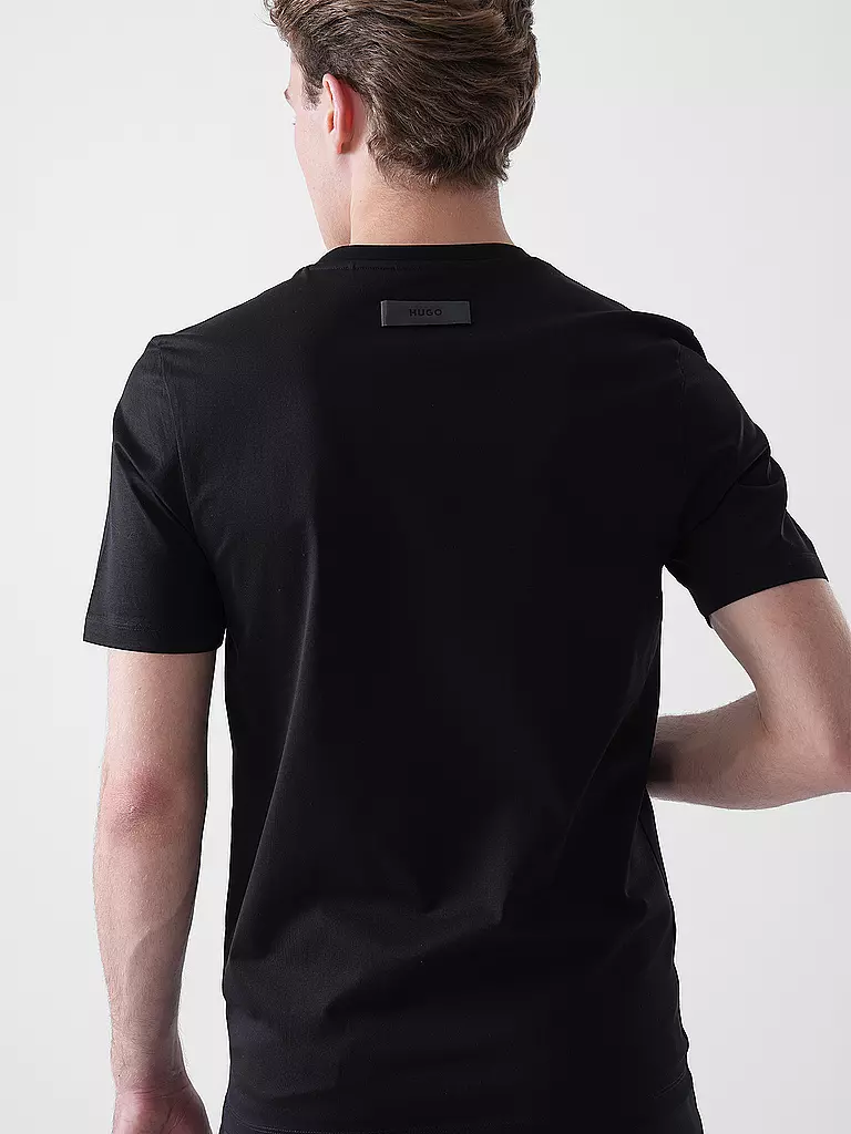 HUGO | T-Shirt DIMERSTEE | schwarz