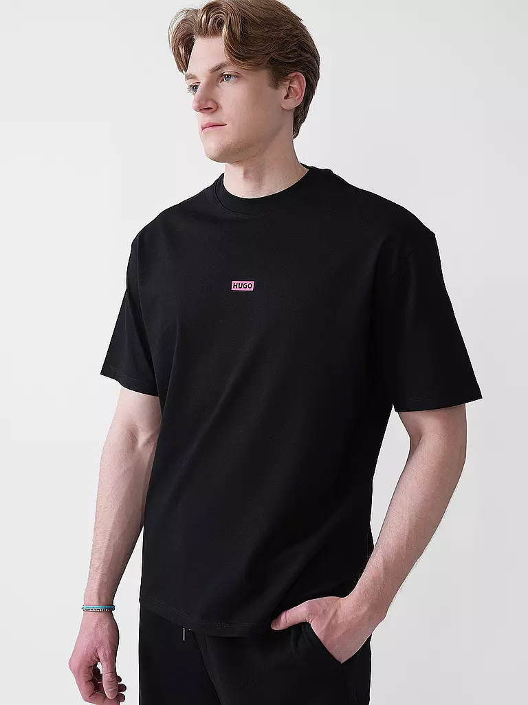 HUGO | T-Shirt NALONO | schwarz
