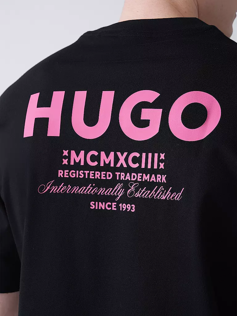 HUGO | T-Shirt NALONO | schwarz