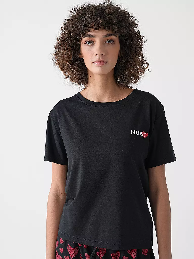 HUGO | T-Shirt NIKKA | schwarz