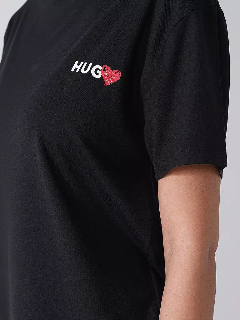 HUGO | T-Shirt NIKKA | schwarz