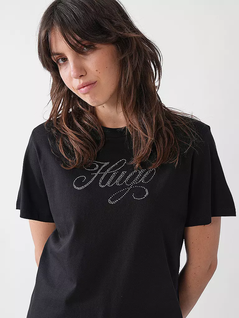 HUGO | T-Shirt VINTAGE | schwarz