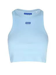 HUGO | Top Cropped Fit  | hellblau