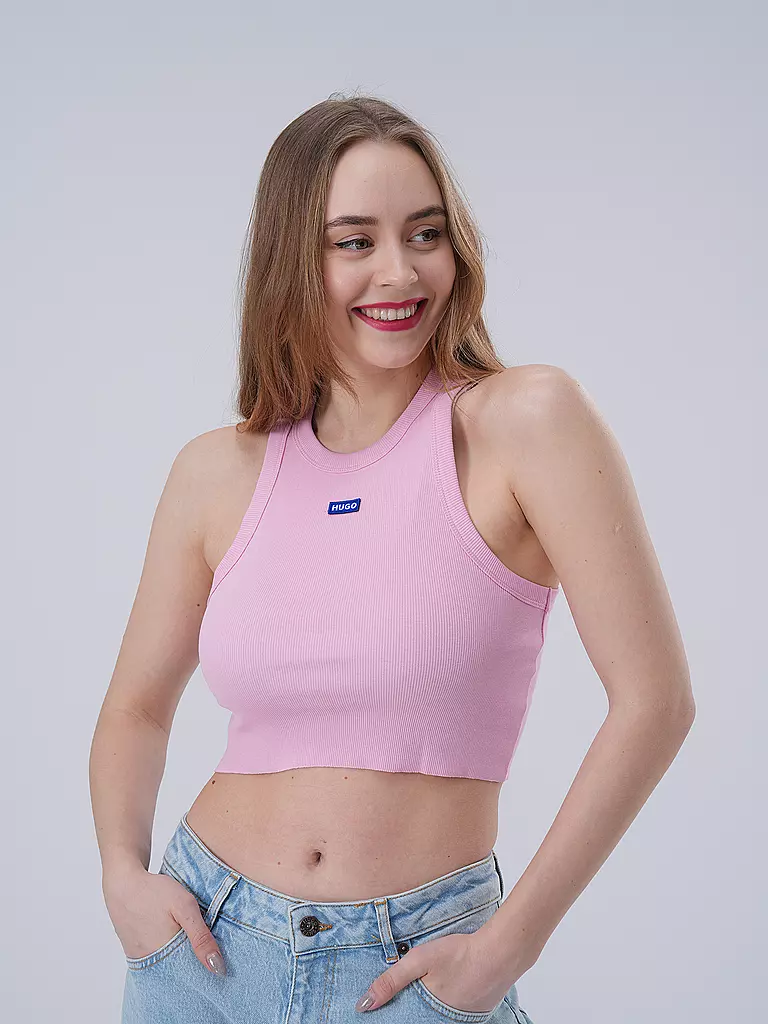 HUGO | Top Cropped Fit  | rosa