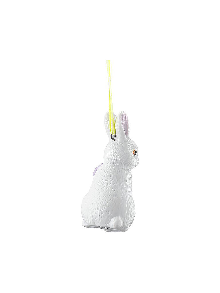 HUTSCHENREUTHER | Oster Anhänger Hase 6cm Masche Lila | weiss