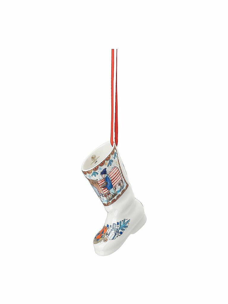 HUTSCHENREUTHER | Porzellan Stiefel Weihnachtsstiefel 21 7,5cm | bunt