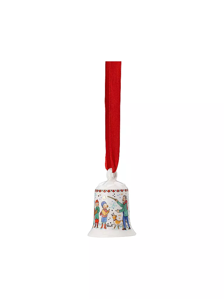 HUTSCHENREUTHER | Weihnachts Porzellan Mini Glocke Kinderchor | bunt