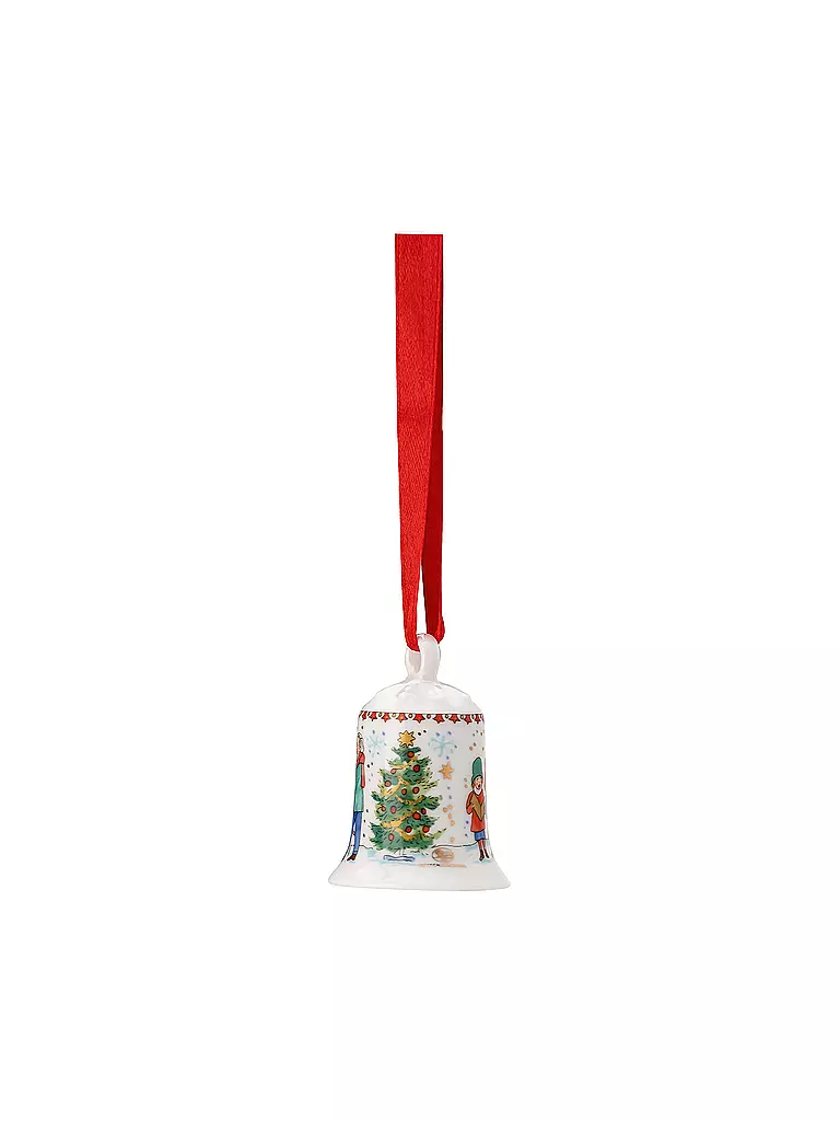 HUTSCHENREUTHER | Weihnachts Porzellan Mini Glocke Kinderchor | bunt
