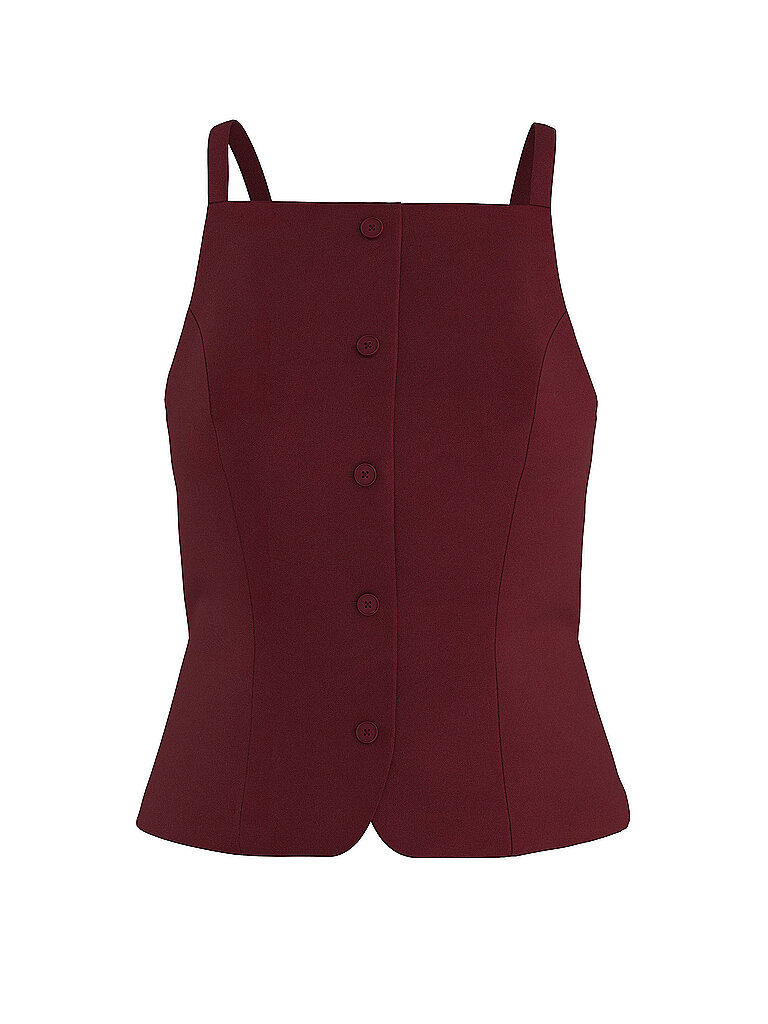 Gilet HDPETAL dunkelrot S damen