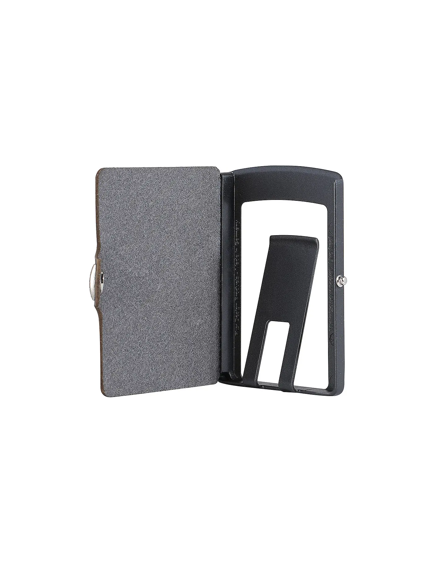 I-CLIP | Kartenetui SOFT TOUCH | grau