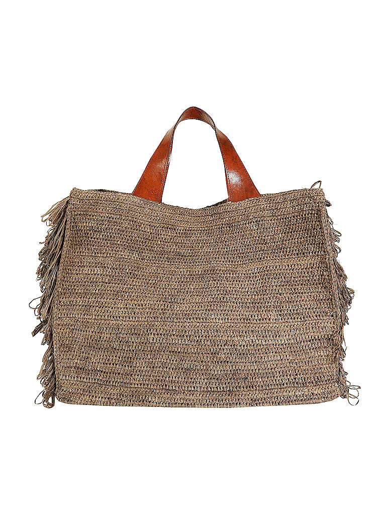 IBELIV ONJA Strohtasche Braun