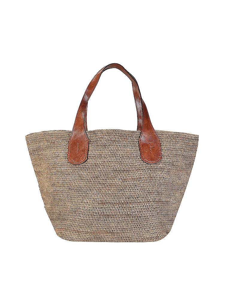 IBELIV Strohtasche - Shopper TOKYO II braun damen
