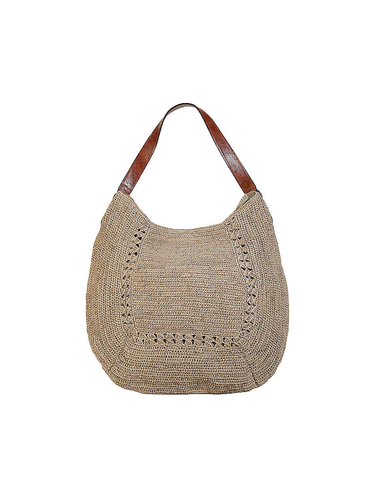 IBELIV Strohtasche - Schultertasche MEVA beige damen