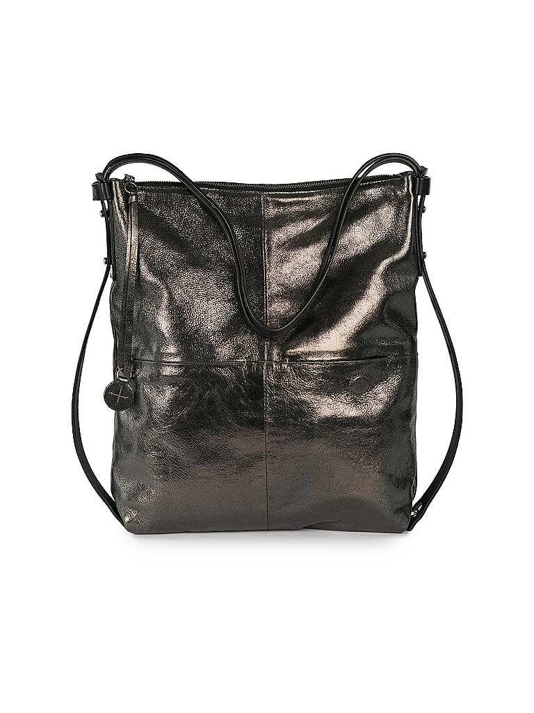 Ledertasche - Umhängetasche AMPLE ed.2 grau damen