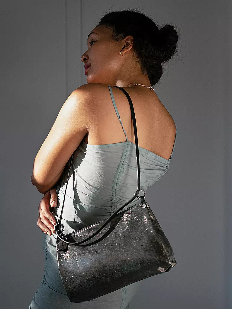 INA KENT | Ledertasche  - Mini Bag ORNAMENT ed. 2 | silber