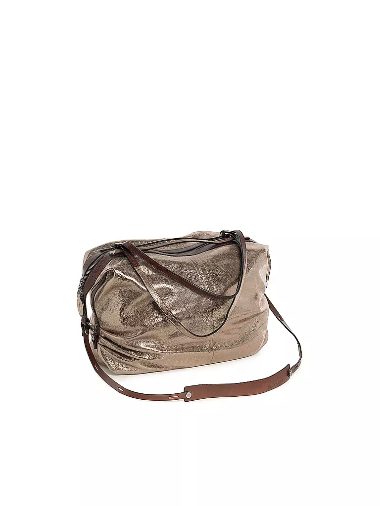 INA KENT | Ledertasche - Henkeltasche DELA EDEN ED. 1 | silber