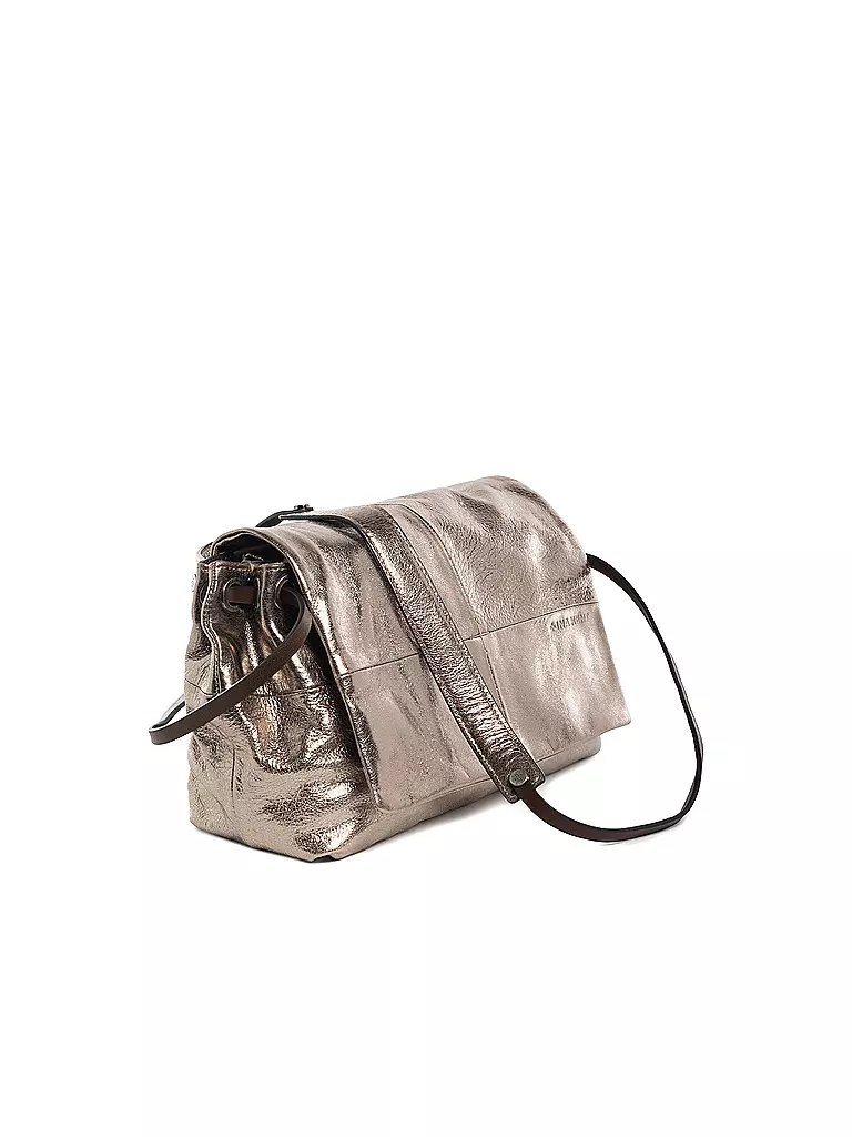 INA KENT | Ledertasche - Umhängetasche EILEEN ED. 1 | silber